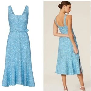 JONATHAN SIMKHAI Eve Blue Floral Dress size 2